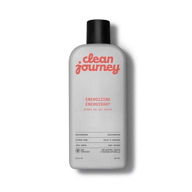 cleanjourney Body Wash EWG Gel de ducha con niacinamida y glicerina Ingredientes limpios Vegano Energizante Citrus Zing 12 Fl Oz
