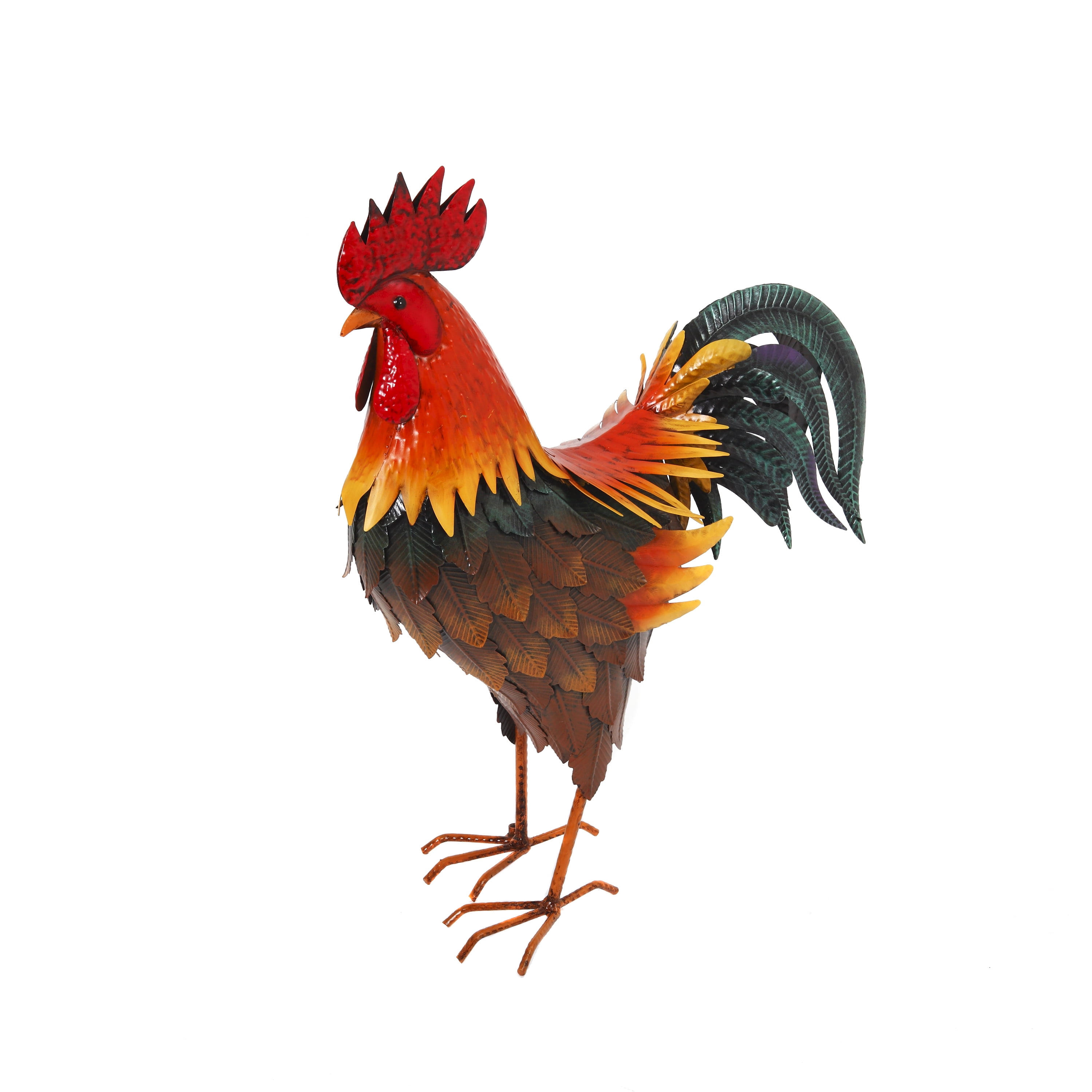 Gerson 16.5Inch High Metal Rooster Figurine
