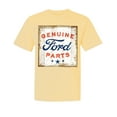 thumbnail image 1 of Wild Bobby, Ford Motors | Genuine Parts Sign, Cars and Trucks, Garment-Dyed Washed Look Short Sleeve Tees, Banana, Small, 1 of 3