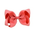 thumbnail image 5 of 6 Inch Boutique Handmade Colorful Solid Ribbon Grosgrain Hair Bow With Clips For Girls - Hair Accessories, 5 of 46