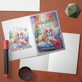 thumbnail image 3 of Watercolor Hello Winter Cavalier King Charles Spaniel Chill Christmas Welcome 5x7in Folded Greeting Card Dog Lover Gifts Single Note Card with Envelope - 00016, 3 of 5