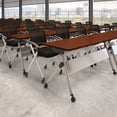 thumbnail image 2 of Bush Business Furniture 60W x 24D Folding Training Table with Wheels, 2 of 7