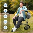 thumbnail image 4 of COSYWILL Knee Scooter,Economy Knee Walker with Dual Braking System,Foldable Scooter for Foot Injuries,Compact Crutches Alternative,Black, 4 of 7