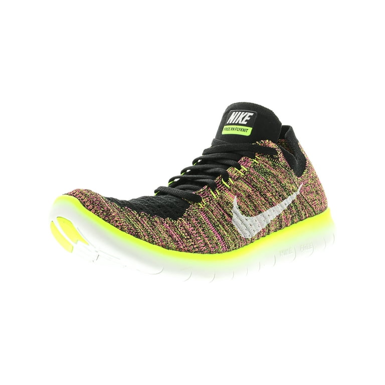 Nike Free Rn Flyknit Multi-Color / Ankle-High Fabric Running Shoe -