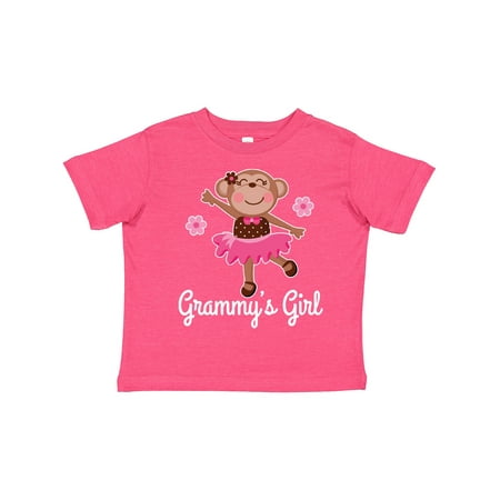 

Inktastic Grammy Girl Ballerina Monkey Gift Toddler Toddler Girl T-Shirt