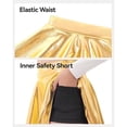 thumbnail image 7 of KAUOD Girls Metallic Mini Skirts High Waist Athletic Skirt with Shorts Activewear for Teens Kids Performance Tennis, 7 of 7