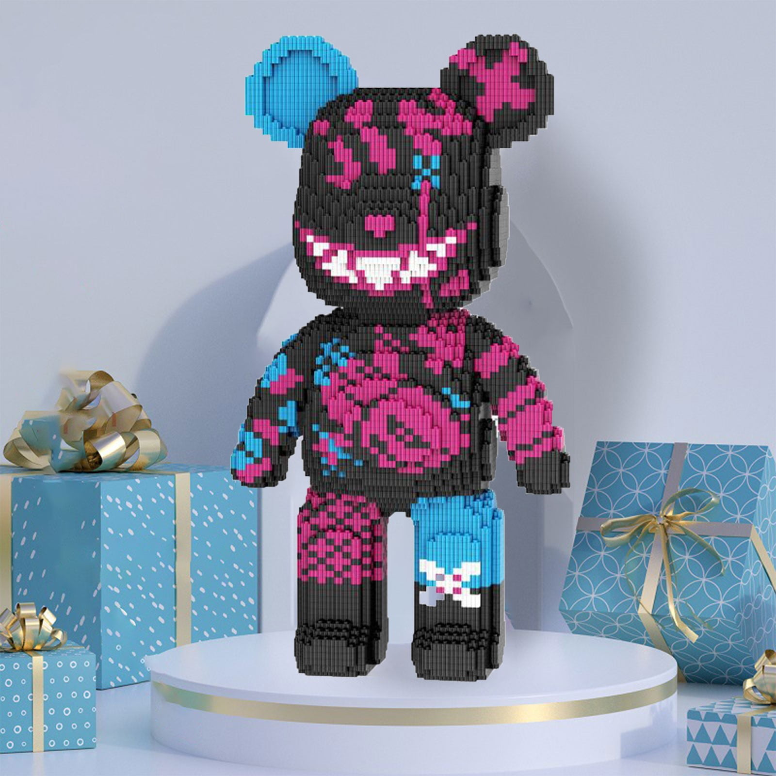 Jinx-Violent Bear, Bear Brick Micro Building Blocks Set，Music