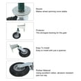 thumbnail image 4 of Spring Loaded Gate Caster Wheel 8”, 600lb Load Capacity Gate Caster Wheel with Shock Absorption, 8 Inch Gate Rubber Wheels for Wooden or Metal Gate Prevent Gate From Dragging, 4 of 7