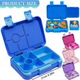 thumbnail image 3 of DJN Home & Garden Double Buckle Compartment Deepens Sealed Lunch Box Color Square Lunch Box，Plastic Box With 5 Compartments, 3 of 8