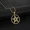 Gold color, variant on Supernatural Pentagram Necklace for Men 14K Yellow Gold Box Chain Pentacle Star Talisman Amulet Pendant Necklaces Jewelry