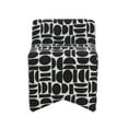 thumbnail image 3 of Pippa Black Geometric Jacquard Weave Stool, 3 of 6