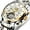 Gold White, variant on Men Watch Fashion Leather Quartz Watches Sport Chronograph Business Men's Wristwatch Waterproof Luminous Date Man Gift
