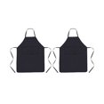 thumbnail image 1 of Delantal de cocina Yashi 2 piezas Impermeable Resistente al Aceite Negro 88 x 68 cm, 1 of 5