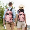 thumbnail image 4 of Easygdp Chibi Axolotl Sakura Fantasy Mochila de Lona Resistente para Laptop, Compatible con Laptops de 15 a 17 pulgadas, Ideal para Escuela, Trabajo y Viajes-Medium, 4 of 5