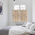thumbnail image 3 of Ocean Fishhooks Kitchen Curtains Window Panels, Vintage Coastal Fishing Pattern Brown Insulated Window Treatment Curtain, Grommet Curtains for Bedroom/Living Room/Bathroom, 2 Piece 52"Wx63"L, 3 of 8