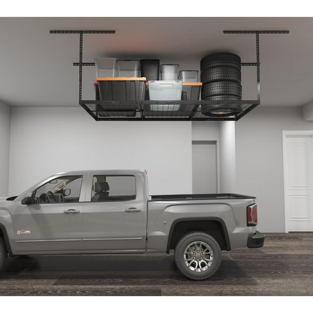 72 x 36 x 40 Overhead Garage Storage Rack Supports up to 450lbs