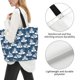 thumbnail image 3 of Balery Snow Penguin Bolsa Tote Estilo Estético con Cremalleras, Bolsa de Hombro, Bolsa de Compras Grande y Plegable, 3 of 8