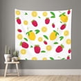 thumbnail image 2 of Balery Strawberry and Lemon Pattern Tapestry 60x51 Inches - Large Wall Hanging Tapestry for Bedroom, Living Room, Dorm Decor - Artistic and Aesthetic Room Decor, 2 of 9