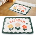 thumbnail image 2 of Bath Mat Cute Cartoon Soft Slip Resistance Highly Absorbent Bath Rug for Bathroom Bedroom Kitchen Three Small Flowers, 2 of 5