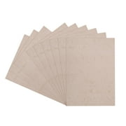 50Pcs Leather Texture Paper Binding Covers, Binding Presentation Covers, 8.5x11.5 Inches, 8 Mil 65 Lb, Brown
