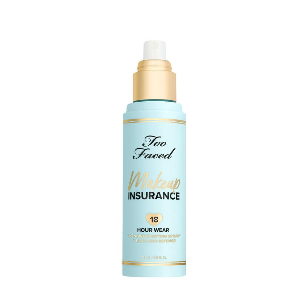 Too Faced Makeup Insurance 18 Hour Wear Longwear Setting Spray + Blue Light Defense - 4 fl oz / 118 mL