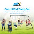 thumbnail image 2 of XDP Recreation Outdoor Central Park Swing Set w/ Slide, Glider, 2 Swings & Trapeze, Green, 2 of 11