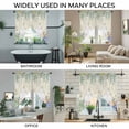 thumbnail image 3 of Cute Easter Bunny Swag Valances for Windows, Kitchen Curtains 36 Inch Length 2 Panels Set, Eucalyptus Leaves Colorful Eggs Beige Short Curtains for Small Windows Rod Pocket Cafe Curtains 28"x36", 3 of 8