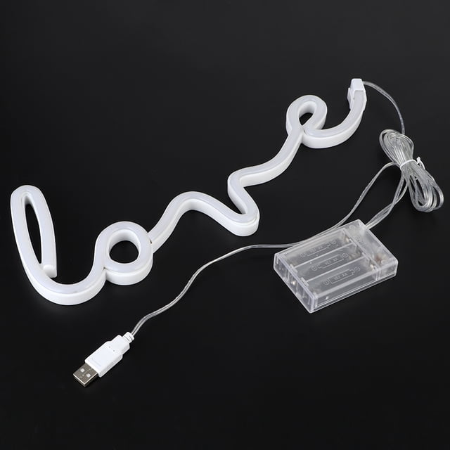 Decoración de luz, luz decorativa con letras en inglés únicas y elegantes, luz LED de rendimiento sólido