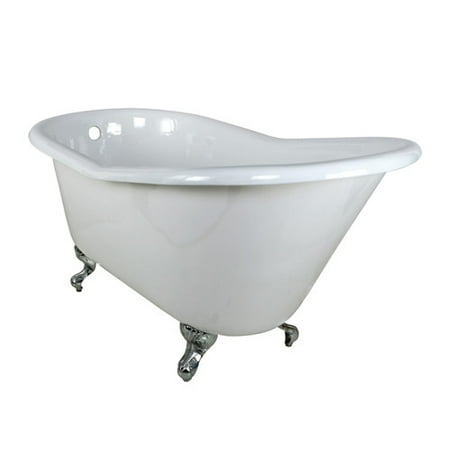 UPC 663370286339 product image for Kingston Brass VCTND6030NT1 60 inches Cast Iron Slipper Clawfoot Bathtub with Ch | upcitemdb.com