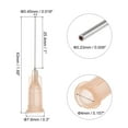 thumbnail image 2 of Uxcell Blunt Tip Dispensing Needle for Liquid Glue Gun, 26G 1", 60 Pcs (Light Coffee), 2 of 5