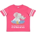 thumbnail image 3 of Inktastic My Babysitter Loves Me to the Moon and Back Elephant Family Boys or Girls Toddler T-Shirt, 3 of 5