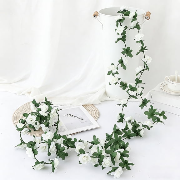 Clearance Under $10 Artificial Flower Garland Peony Flowers Garland Hanging Silk Plants For Wedding Ivy Flowers Hanging Flower Strings For Wedding Arch Table Wall on Clearance