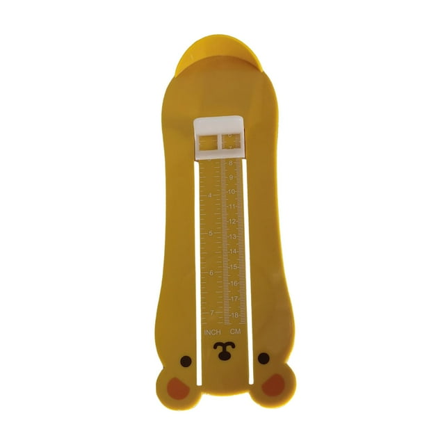 Kid Feet Measuring Ruler Measurer Cartoon Bears Meter Foot Measurement Gauge for yellow