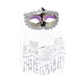 thumbnail image 3 of Velo Facial Para Danza Del Vientre Para Mujer, Máscara De Mardi Gras Para Juegos De Rol, Disfraces, Vacaciones, Plata, 3 of 8