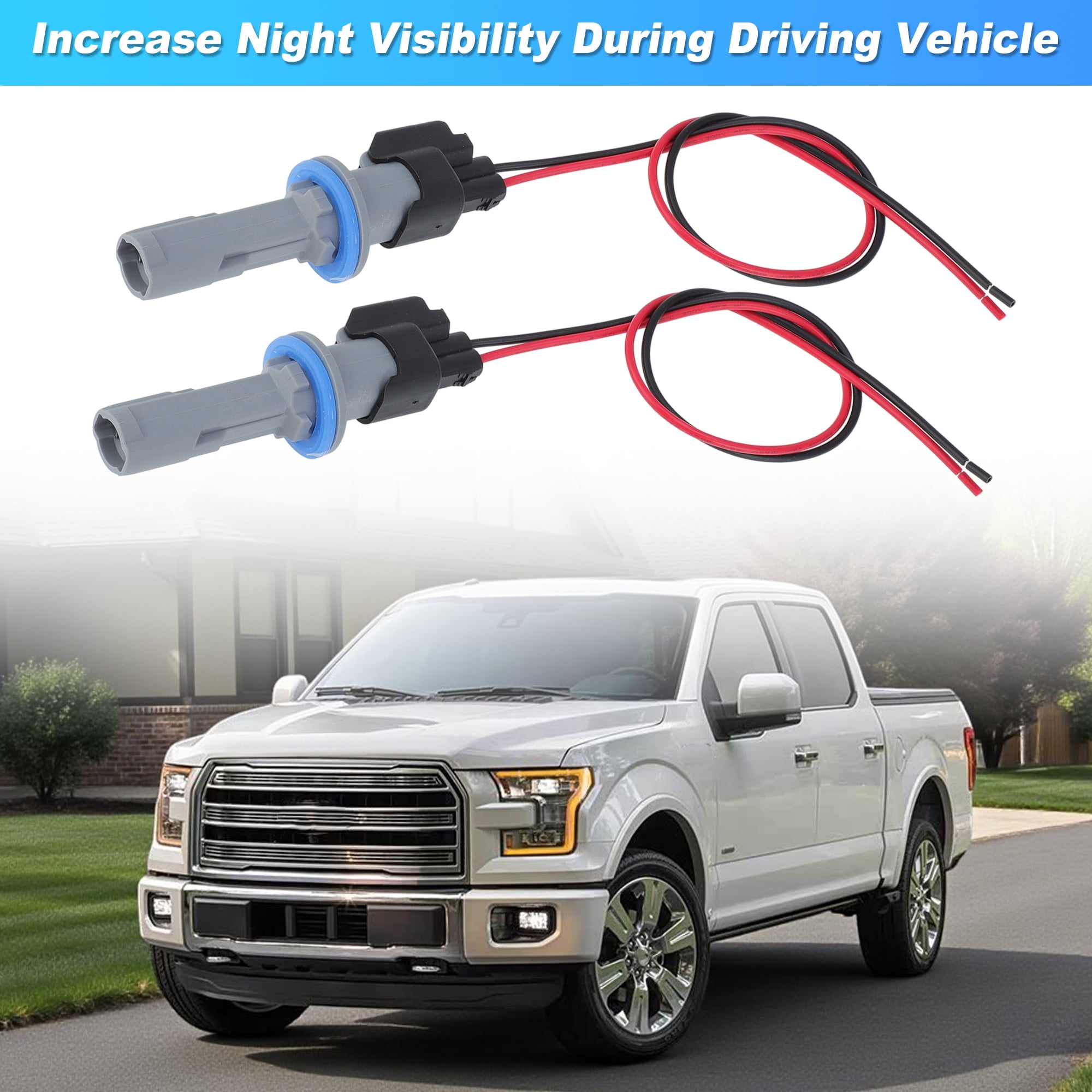 Unique Bargains Side Marker Light Bulb Socket Harness for Ford F-150 2015-2023