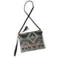 thumbnail image 5 of PacificPlex Womens Western Southwestern Print Crossbody Clutch Bag, Gray, 5 of 7
