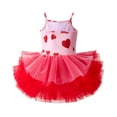 thumbnail image 3 of FYDUU Robes de Pâques Filles Robe de Ballet Tutu Justaucorps pour Pratique de Danse Performance Fête Élégante Robe Tutu à Bretelles Robes pour Fille Robe d'Été Stylée, 3 of 8