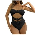 thumbnail image 2 of Wycnly Womens Swimsuits Monokini Swimsuit for Women Monokini Swimsuit One Piece Swimsuit Summer Fashion off Shoulder Hollow out Tummy Control Swimwear Tankini, 2 of 7