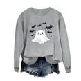 thumbnail image 3 of Heisall Womens Sweatshirts 2025 Autumn Winter Round Neck Halloween Print Long Sleeve Casual Fashion Loose Hoodless Tops, 3 of 5