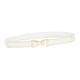 thumbnail image 4 of Cinturón delgado de moda para mujer, cintura elástica, cinturones elásticos con hebilla de lazo, cinturón de cuero PU para mujer , Blanco Yinane Cinturón de mujer, 4 of 8