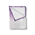 thumbnail image 2 of Flower Soft Flannel Fleece Throw Blanket, Iris Flowers Petals Against the Water River Fairy Nature Image, Cozy Plush for Indoor and Outdoor Use, 70" x 90", Violet White, by Ambesonne, 2 of 6