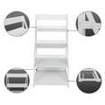 thumbnail image 6 of Ktaxon 4-Tier Wood Plastic Trapezoidal Bookshelf and Bookcase Storage Rack Waterproof, White, 6 of 6