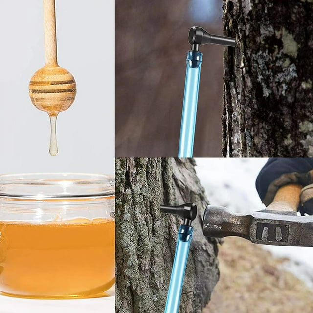 Limited Time Only! Maple Syrup Tree Tapping Kit, 12-Piece Kit with 12 Taps and 2ft Syrup Collection Tubes, Complete Maple Syrup Extraction Set with Instructions for Maple Harvesting