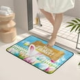 thumbnail image 5 of TUTUnaumb Happy Easter Doormat Kitchen Mats Easter Bunny And Flowers Pattern Bathroom Rugs Soft Outdoor Indoor Holiday Welcome Mat Floor Mat Ideal For Easter Decor Home Entry Kitchen Bathroom-Blue, 5 of 6