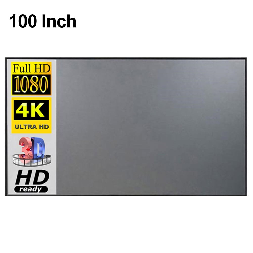 1PC 60-120 inch HD Projector Screen 16:9 Home Cinema Projector Portable Screen 