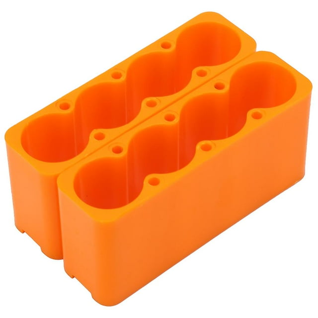 Lot de 2 pinces de fixation réglables en plastique pour batteries 18650, pour soudage par points (4 sections)