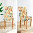 thumbnail image 3 of Yayeee 2 Pack Dining Chair Covers Stretch Parson Chairs Slipcovers Seat Protector, Orange Autumn Leaves, 3 of 6