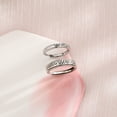 thumbnail image 2 of Vintage do old couple ring index finger ring trend double V letter plain ring ring man, 2 of 5