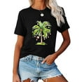thumbnail image 2 of Merry Christmas T-Shirt Christmas Tree Graphic Casual Short Sleeve Shirt for Women, 2 of 5