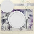 thumbnail image 3 of Ambesonne Purple Place Mats Set of 4, Cascading Down Leaves Fall, Standard Size, Coconut Quartz and Lilac, 3 of 5